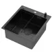 Кухонная мойка Arfeka ECO AR 450*500 POP-UP+CL F+DS BLACK DECOR MILLET