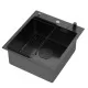 Кухонная мойка Arfeka ECO AR 450*500 POP-UP+CL F+DS BLACK DECOR VOLCANIC