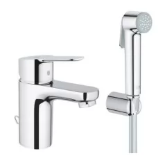 Смеситель с гигиенической лейкой Grohe BauEdge 23757000 хром