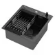 Кухонная мойка Arfeka ECO AR 450*500 POP-UP+CL+DS BLACK DECOR MILLET
