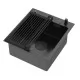 Кухонная мойка Arfeka ECO AR 450*500 POP-UP+RM+DS BLACK DECOR VOLCANIC
