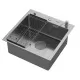 Кухонная мойка Arfeka ECO AR 500*500 POP-UP+CL F+DS SATIN