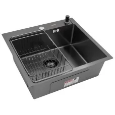 Кухонная мойка Arfeka ECO AR 550*500+CL AR F+DS AR BLACK DECOR