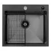 Кухонная мойка Arfeka ECO AR 550*500+CL AR F+DS AR BLACK