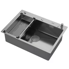 Кухонная мойка Arfeka ECO AR 700*500 POP-UP+CL G+DS SATIN