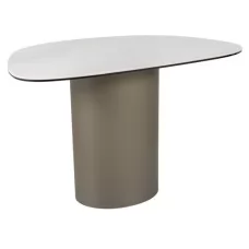 Стол журнальный SIGNAL BELLO B Ceramic белый Nature Claud/медный 75/50