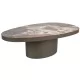 Стол журнальный SIGNAL GUSTO A Ceramic коричневый Patagonia/медный 118/73