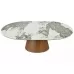 Стол обеденный SIGNAL MAROCCO Ceramic белый Pandoro/орех 160-200/90
