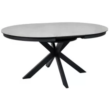 Стол обеденный SIGNAL PORTO Ceramic бежевый Taj Mahal/черный 120-160/120