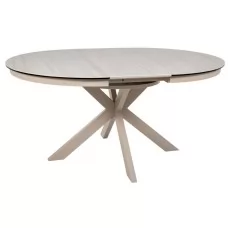 Стол обеденный SIGNAL PORTO Ceramic бежевый травертин/кашемир 120-160/120