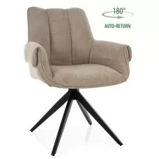 Стул SIGNAL GIO t.250 бежевый/черный, поворотный