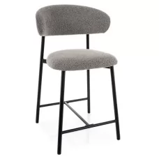 Стул барный SIGNAL ELTON H-2 t.232 серый/черный	