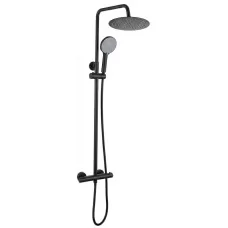Душевая система Rea Lungo Black REA-P6733 матовый черный