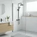 Душевая система Rea Lungo Black REA-P6733 матовый черный
