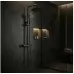 Душевая система Rea Lungo Black REA-P6733 матовый черный