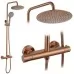 Душевая система Rea Lungo Copper Brushed REA-P6734 медный