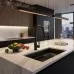Смеситель для кухни Rea Ontario Black REA-B6571 черный