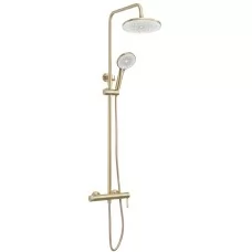 Душевая система Rea Rivo Matt Gold REA-P8924 матовое золото