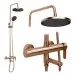 Душевая система Rea Arcos Copper Brush REA-P8715 матовая медь