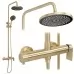 Душевая система Rea Hunter Matt Gold REA-P8717 матовое золото