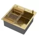 Кухонная мойка Arfeka ECO AR 500*500 POP-UP+CL+DS GOLD