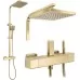 Душевая система Rea Atrium Matt Gold REA-P8922 матовое золото