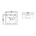 Кухонная мойка Arfeka ECO AR 550*500 POP-UP+RM+DS SATIN DECOR VOLCANIC