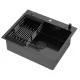 Кухонная мойка Arfeka ECO AR 600*500 POP-UP+CL+DS BLACK DECOR MILLET