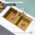 Кухонная мойка Splenka S706.7843.03 золотой сатин