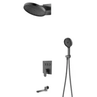 Душевая система Raglo R50273.09334272.09 графит матовый