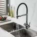 Смеситель для кухни под фильтр Shevanik S378T оружейная сталь