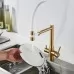 Смеситель для кухни под фильтр Shevanik S378G золотой сатин