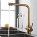Смеситель для кухни под фильтр Shevanik S248G золотой сатин