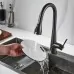Смеситель для кухни Shevanik S363T оружейная сталь