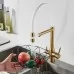 Смеситель для кухни под фильтр Shevanik S378G золотой сатин