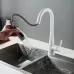 Смеситель для кухни Shevanik S363C белый матовый