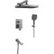 Душевая система Rose R2835T оружейная сталь