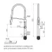 Смеситель для кухни Paulmark Barrel Ba214029-BS нержавеющая сталь