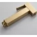 Смеситель с гигиенической лейкой Rose R965G золотой сатин
