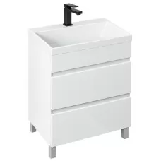 Тумба Vela Мира 60Н под умывальник Classica Slim TU20984 белый глянец