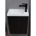 Тумба Vela 3D фасад 40П под Bazis Mini TU271752 черный матовый