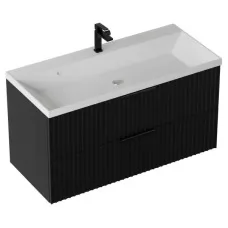 Тумба Vela Волна 90П под Classica TU2284 черный матовый / черный хекси