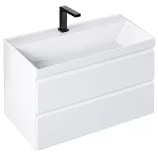 Тумба Vela Мира 80П под умывальник Classica Slim TU20983 белый глянец