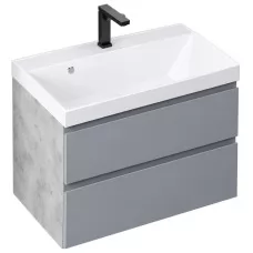 Тумба Vela Мира 60П под Classica TU64175 бетон чикаго/серый