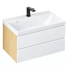 Тумба Vela Мира Лайт 90П под Classica TU64375 небраска / белый