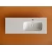 Умывальник CeramicaNova Element CN7006R 121x46,5 чаша справа, белый