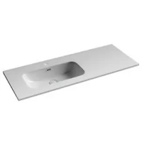 Умывальник CeramicaNova Element CN7006L 121x46,5 чаша слева, белый