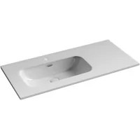 Умывальник CeramicaNova Element CN7003L 101x46,5 чаша слева белый