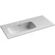 Умывальник CeramicaNova Element CN7003L 101x46,5 чаша слева белый