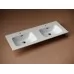 Умывальник CeramicaNova Element CN7004 121x46,5 две чаши, белый